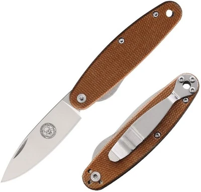 BRK Designed by ESEE Churp Folding Knife 2⅝″ D2 Tool Steel Blade Micarta Handle - Image 1 of 4