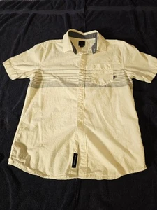 Vans Boys Medium Button Up Short Sleeve Pocket Shirt Beach Skateboarding - Picture 1 of 7