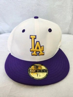 NWT New Era x PS Reserve LA Dodgers Chrome 59FIFTY Fitted Hat 7 1/8 Purple  - Image 1 of 4
