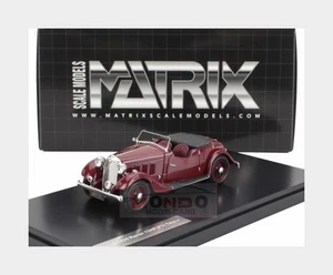 1:43 MATRIX Rover 12Hp (P1) Tourer Cabriolet Open 1934 Bordeaux MX41706-132 - Foto 1 di 2