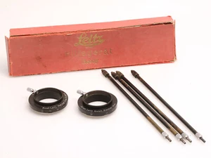Leica Leitz Beooy Hilfsgerät / Reprostativ mit 2 Montageringen - Bild 1 von 1