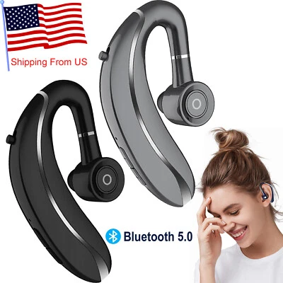 Noise Cancelling Wireless Earpiece Stereo Bluetooth Headset Hands-free Calling - Image 1 of 4