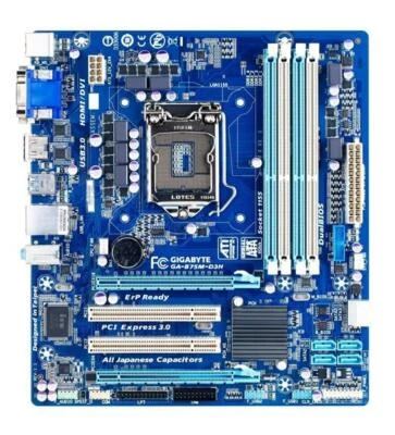 Gigabyte GA-B75M-D3H Rev.1.1 Intel B75 scheda madre socket micro ATX 1155 #33571 - Immagine 1 di 2