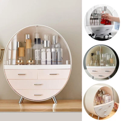 BIGSALE-ONLINE-UK Plastic Jewellery Box Makeup Storage Organiser 3/4 Drawer Make Up Case Holder UK