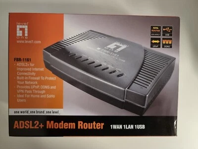 level one ADSL2+ Modem Router FBR-1161A 560159 - Bild 1 von 4