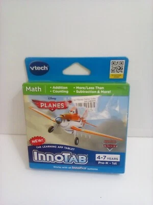 Disney Planes Math Addition, Subtraction, Counting  Ages: 4-7 Yrs VTech InnoTab - Image 1 of 3