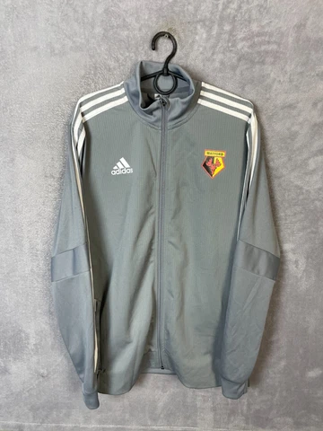 Watford Training Jacket With Zipped Gray Adidas Mens Size L Cover