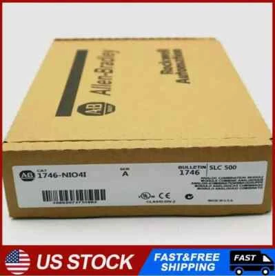 1PC NEW Allen-Bradley 1746-NIO4I Ser A SLC 500 Analog Output Module 1746NIO4I - Image 1 of 4