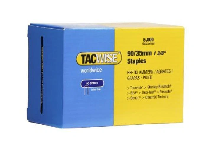 Tacwise 0310 Tcwise 90 Punti Sottili da 35mm Ideale per Applicazioni Semi Profes - Immagine 1 di 1