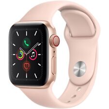 Apple Watch Series 5 40mm Aluminum Gold Case Pink Sand Sport Band  GPS + LTE