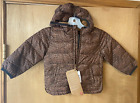 New Baby Gap Insulated Jacket Child Toddler Brown Hooded - Size 18-24M