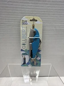 Abridor de botellas de sacacorchos de pescado TrueZoo 4224 Gillbert cortador de láminas, acero inoxidable, azul - Imagen 1 de 2