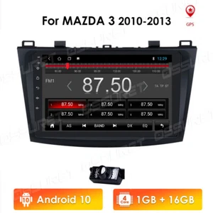 Android 10 For Mazda 3 2010 2011 2012 2013 9"Car Radio Stereo GPS Player WiFi FM - Picture 1 of 12