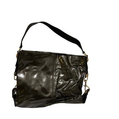 Bolso de Hombro Hobo Antonio Melani Gris Plateado Cuero Sintético 10X13 Foto 1 de 4