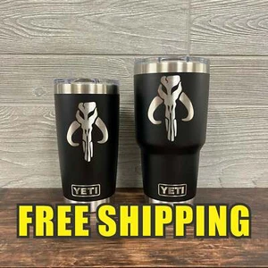 BOBA FETT Mandalorian Skull Star Wars Father Personalized Custom Engraved - Picture 1 of 7