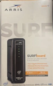 Cable módem ARRIS SURFboard SBG10 DOCSIS 3.0 16 x 4 Gigabit y AC1600 Wi-Fi - Imagen 1 de 2