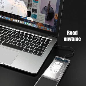 USB Type C HDD Enclosure SATA SSD Hard Drive Case For Solid State Or Mechanical - Afbeelding 1 van 25