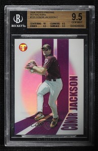 2004 Pristine Uncirculated Refractor Conor Jackson BGS 9.5 GEM MINT Rookie RC