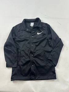 Nike Jacket Big Kids Boys Small Black Coach’s Therma-Fit - Picture 1 of 7