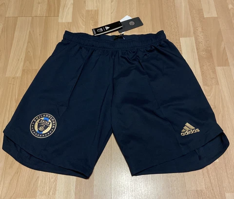 New Adidas AeroReady Philadelphia Union Shorts Size Large Navy Blue EH6204 Cover