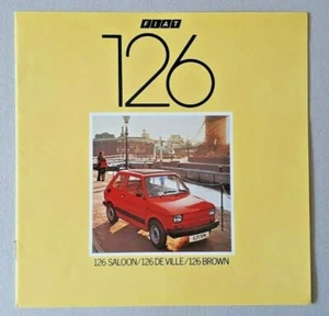 Fiat 126 Brochure 1982 - 126 De Ville Brown - Picture 1 of 3
