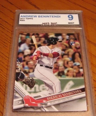 ANDREW BENINTENDI Rookie****2017 TOPPS****MINT 9*****YANKEES--RED SOX---Mad Dog - Image 1 of 2