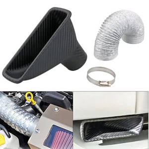 Kit di aspirazione aria turbo per paraurti auto, morsetto per imbuto per tubo fl - Foto 1 di 13