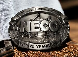 VTG 1984 NECO Nebraska Engineering Co 3D Belt Buckle Very Limited 174/250
