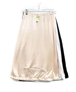 Women Lace Trim Anti Static Non-Cling Satin Nylon Half Slip Under Skirt Dress - Picture 1 of 13