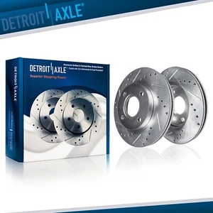 Rotores de freno de disco delanteros perforados y ranurados para Mazda 2 Scion iA Toyota Yaris iA - Imagen 1 de 7