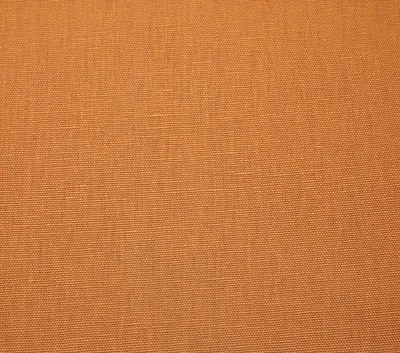 BALLARD DESIGNS SUZANNE KASLER LINEN MANDARIN ORANGE FABRIC BY THE YARD 56"W - Image 1 of 3