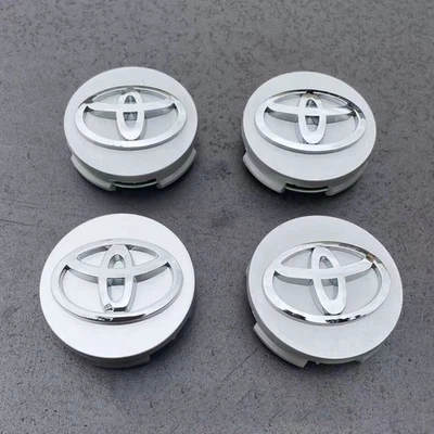 4pcs Fit For Toyota Wheel Rims Center Hub Caps Chrome Base 62mm Camry Corolla Foto 1 de 4