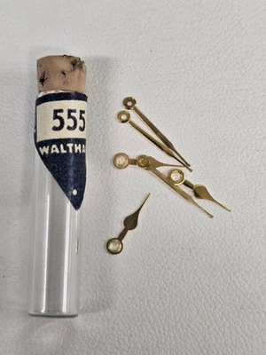 Nuevo Antiguo Stock Genuino Waltham Reloj Pulsera Manecillas Lote #304-303 / Ref.#555 Foto 1 de 4