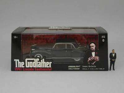 Lincoln Continental (1941) "The Goldfather"  + 3D Painted Figure - 1:43 Greenlig - Immagine 1 di 2