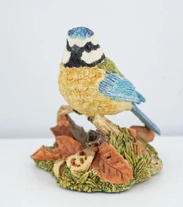 Very Cute Border Fine Arts Society SRE4 Autumn Blues Blue Tit Figure - Picture 1 of 3