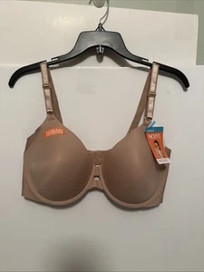Warner's No Side Effects Underwire Bra 42C Beige Xtra Side Coverage Style 1356 - Picture 1 of 3