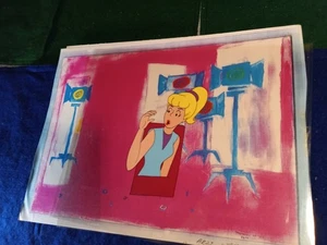 Archie Original Animation handbemalt Produktion Cel/Hintergrund ~ Betty Cooper - Bild 1 von 5