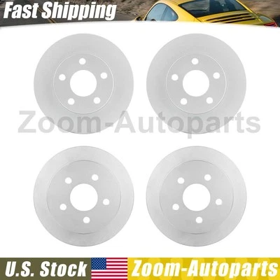 Se adapta a Oldsmobile Alero 1999-2002 2003 2004 4 piezas rotores de freno de disco delanteros traseros Foto 1 de 4