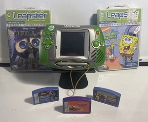 Leap Frog Leapster Lernspielsystem Bundle mit 5 Spielen Batman X-Men Autos + - Bild 1 von 7