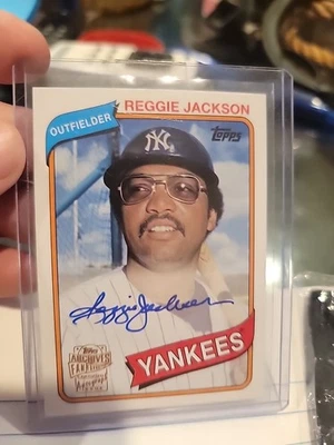 2015 Topps Archives Signature  Short Print  Reggie Jackson  Autograph FFA-RJ - Image 1 of 2