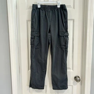 The Children's Place Gray Cargo Pull On Adjustable Waist Pants Size 14 Husky - Picture 1 of 11