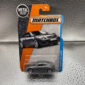 Matchbox, 2016 MBX Adventure City, Infiniti G37 Coupe [Silver] #32/125 - Picture 1 of 2