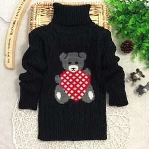 High Quality Kids Babytown Girls Boys XMAS Bear Sweater Top Warm Outwear - Picture 1 of 9