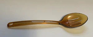 Vintage Ultratemp Amber Slotted Spoon 11” Plastic Robinson Knife Co 2115 1980s - Picture 1 of 7