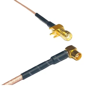 RG178 SMA Female PCB to MCX FEMALE ANGLE Coax RF Cable USA-Ship - Picture 1 of 1