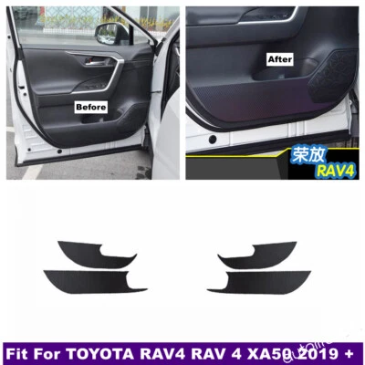Película de protección de puerta adhesiva de carbono antiarañazos para Toyota RAV4 XA50 2019-2024 Foto 1 de 4