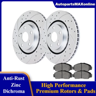 Freios dianteiros e rotores pastilhas de freio para Toyota Sienna Highlander kit de pastilhas de disco - Imagem 1 de 4