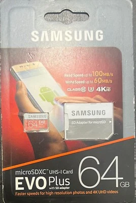 Official Samsung microSDHC UHS-I Card Evo Plus - 64GB - Image 1 of 2