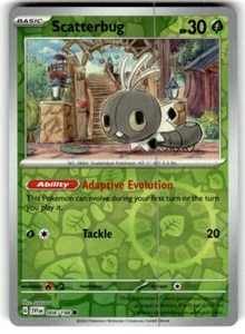 Scatterbug 008/198 Sv01: Scarlet & Violet Base Set Reverse Holo NM - Picture 1 of 2