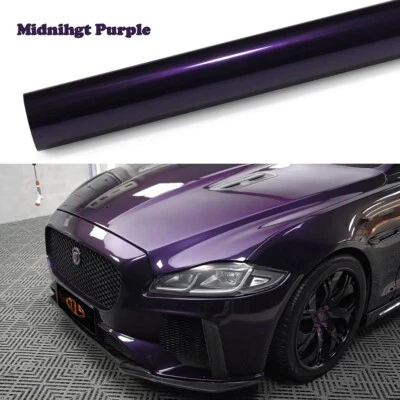 Ultra Gloss PET Liner Metallic Midnight Purple Car Vinyl Wrap Film Air Release Foto 1 de 4